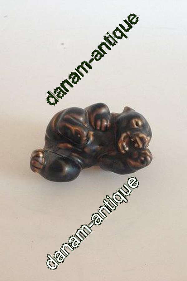 Royal Copenhagen Stentøjsfigur Brun Bjørneunge No. 21432