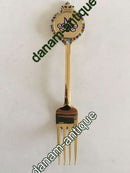 Anton Michelsen Mindegaffel I forgyldt Sterling Sølv fra 1972