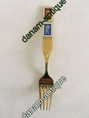 Anton Michelsen Commemorative Fork In gilded sterling Silver from 1964.