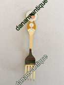 A. Michelsen 1969 Julegaffel Forgyldt Sterling Sølv og Emalje