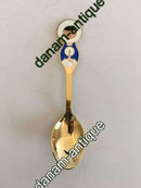 A.ミケルセン 1969 クリスマス スプーン ゴールドプレート スターリングシルバー エナメル