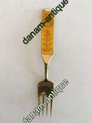 A. Michelsen 1967 Julegaffel Forgyldt Sterling Sølv med Emalje