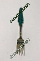 Sorenco Christmas Spoon 1966 made of gilded sterling silver with enamel. Measures 16,3 cm (6 ½")