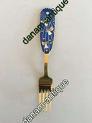 A. Michelsen 1953 Julegaffel Forgyldt Sterling Sølv med Emalje