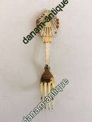 A. Michelsen Christmas Fork 1922 Gilded Sterling Silver with Enamel