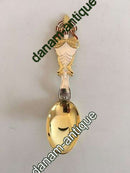 A. Michelsen 1921 Juleske  Forgyldt Sterling Sølv med Emalje.