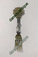 A. Michelsen Christmas Fork 1914. Gilded Sterling Silver