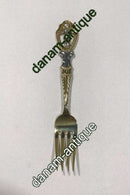 A. Michelsen 1911 Julegaffel Delvist Forgyldt Sterling Sølv