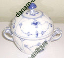 Royal Copenhagen Blue Fluted Plain Sugar Bowl with lid No 244
