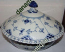Royal Copenhagen Blue Fluted Full Lace Round lidded Dish No 1128
