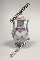 Royal Copenhagen Musselmalet Purpur med guldkant Helblonde Mokkakande