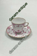 ロイヤルコペンハーゲン ミュゼルマレットパープル ゴールドエッジ ヘルブロンド モカ カップ＆ソーサー