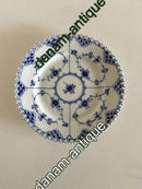 Royal Copenhagen Blauer kannelierter Helblonder Beistellteller Nr. 1087