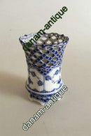 Royal Copenhagen Blue Fluted Full Lace Breadstick Holder No 1016