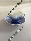 Bing og Grøndahl Julerose Mokka Kop med Underkop No 108B