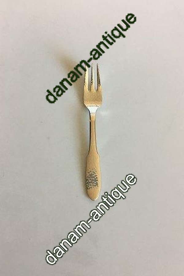 Georg Jensen Sølvplet Mermaid Kagegaffel