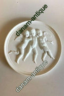 Royal Copenhagen Biscuit Platte Tre Svævende Engle No 89