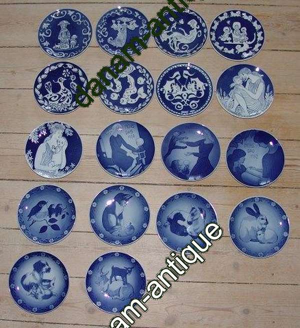 皇家哥本哈根1971年至1987年的母亲节盘子