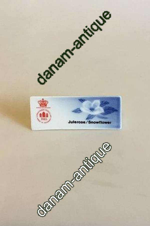 Bing & Grondahl Dealer Advertising Sign "Julerose/Snowflower"