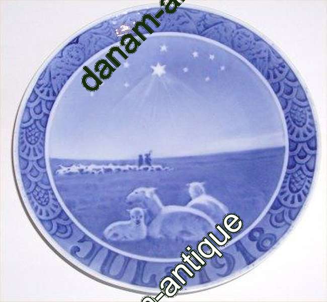 Royal Copenhagen Kgl Juleplatte 1918