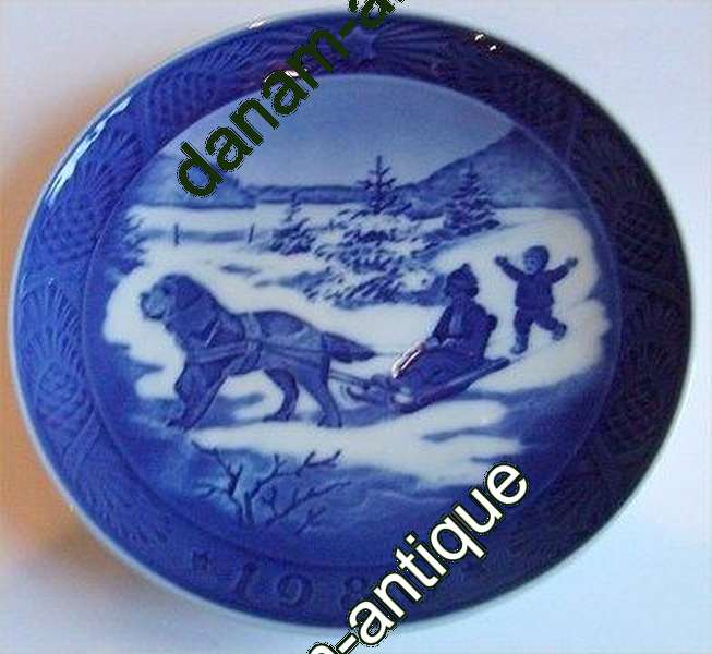 Royal Copenhagen Kgl. Juleplatte 1986