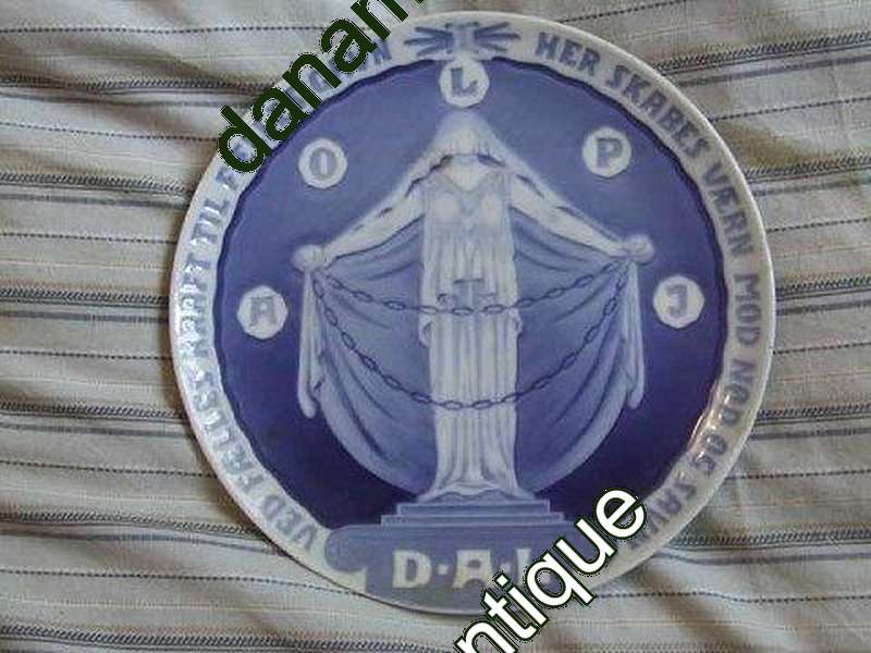 Royal Copenhagen Mindeplatte fra 1924 RC-CM227