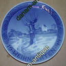 Royal Copenhagen Juleplatte fra 1944 med Tysk indskription "Weihnachten"