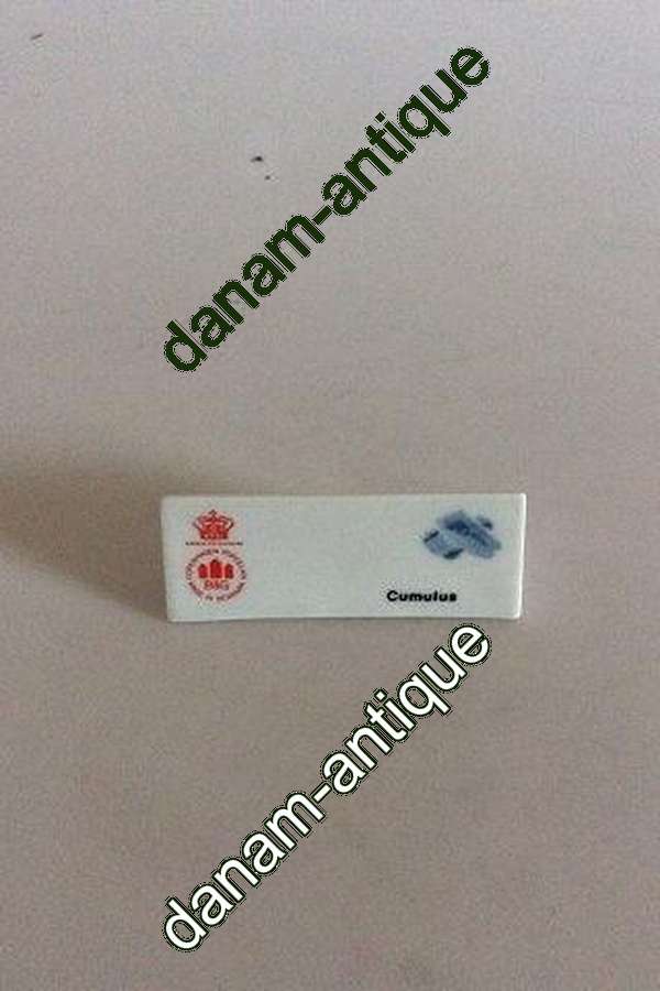 Bing & Grøndahl Forhandler Reklame Skilt "Cumulus"