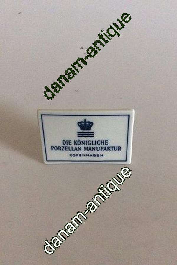 Bing & Grøndahl Dealer Advertising Sign with German Text