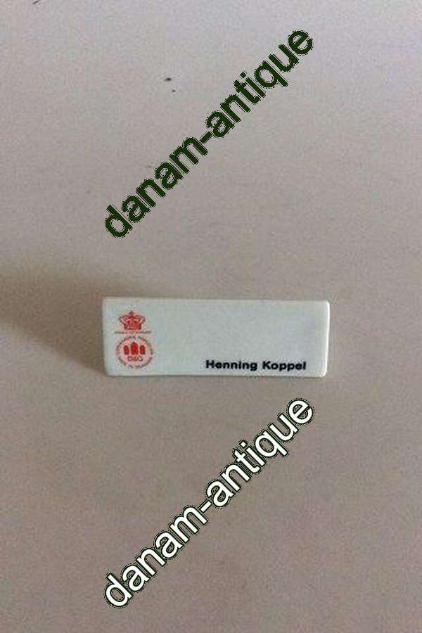 Bing & Grøndahl Dealer Advertising Sign "Henning Koppel"