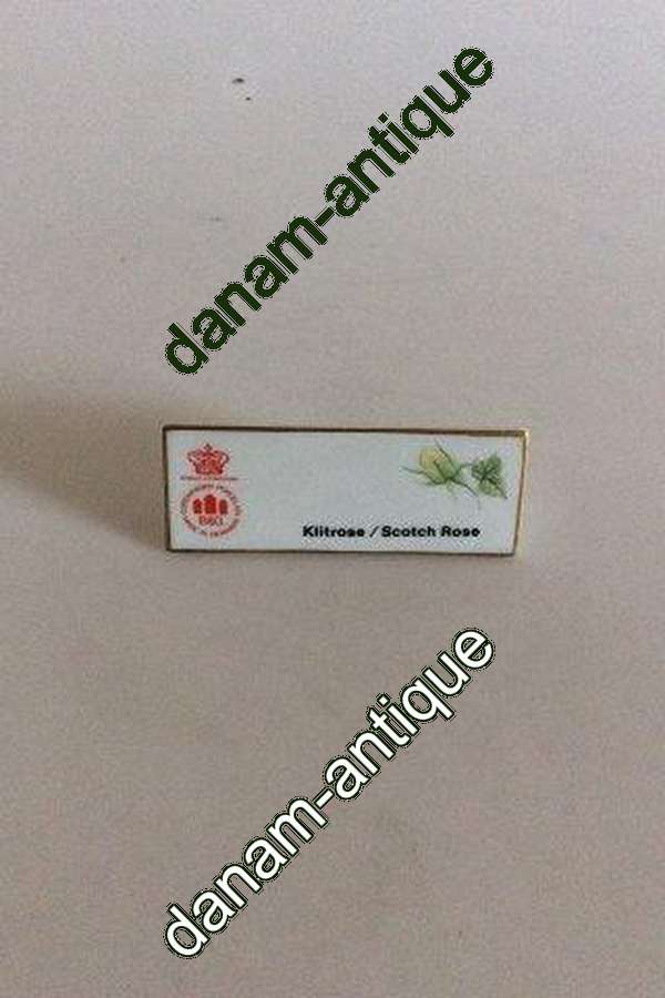 Bing & Grøndahl Dealer Advertising Sign "Klitrose / Scotch Rose"