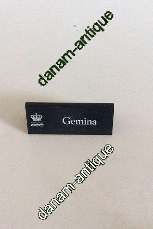 Royal Copenhagen Dealer Advertising Sign in Plastic "Gemina"