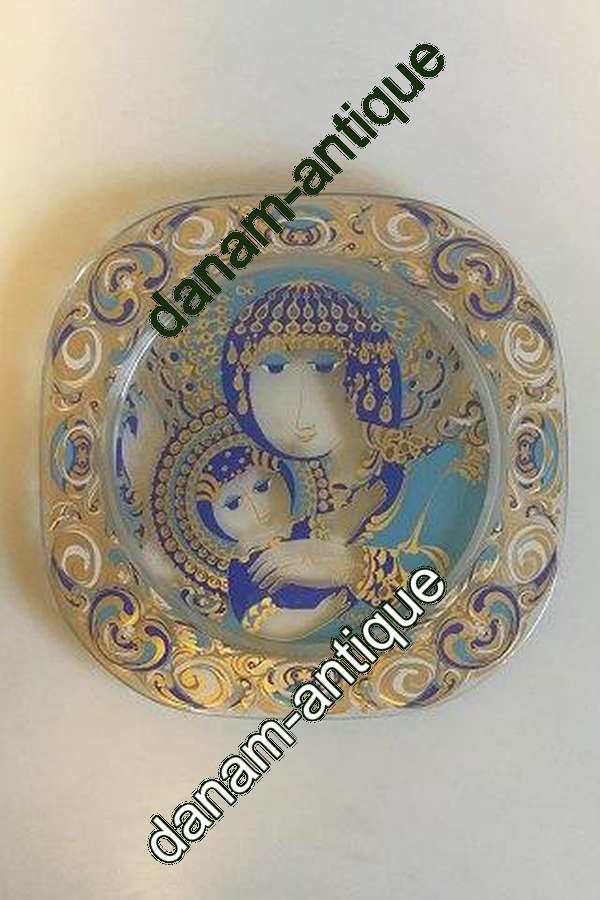 Bjørn Wiinblad Rosenthal Studio-Line Juleplatte i Glas fra 1976