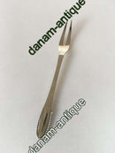 Georg Jensen Sterling Silver Beaded Cold Meat Fork No 144