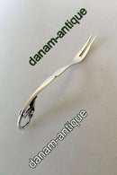 Georg Jensen Sterling Silver Ornamental Cold Meat Fork No 21