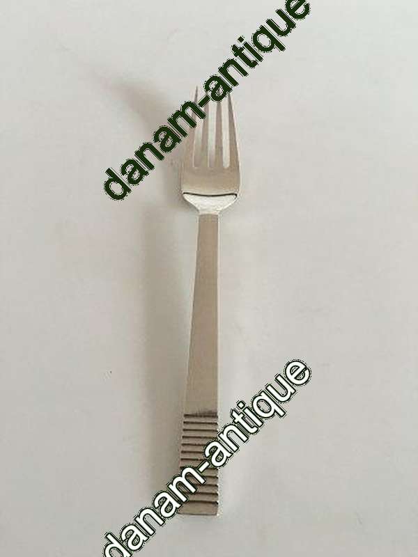 Georg Jensen Sterling Sølv Relief Spise Gaffel No 012A