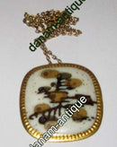 Royal Copenhagen Pendant in Porcelain and Sterling Silver by Nils Thorsson