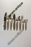 Georg Jensen Kaktus Sterling Sølv Spise og Frokost Bestik Sæt 96 dele