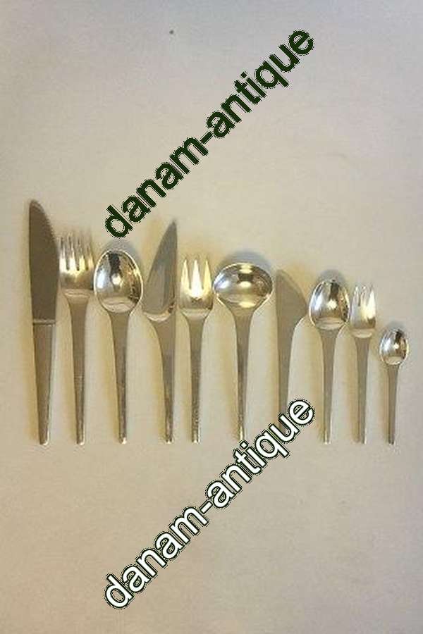 Georg Jensen Caravel Sterling Sølv Vintage sæt på 120 dele til 12 personer