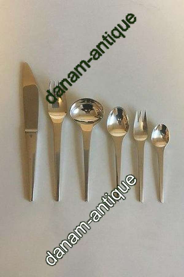 Georg Jensen Caravel Sterling Sølv Vintage sæt 72 dele til 12 personer