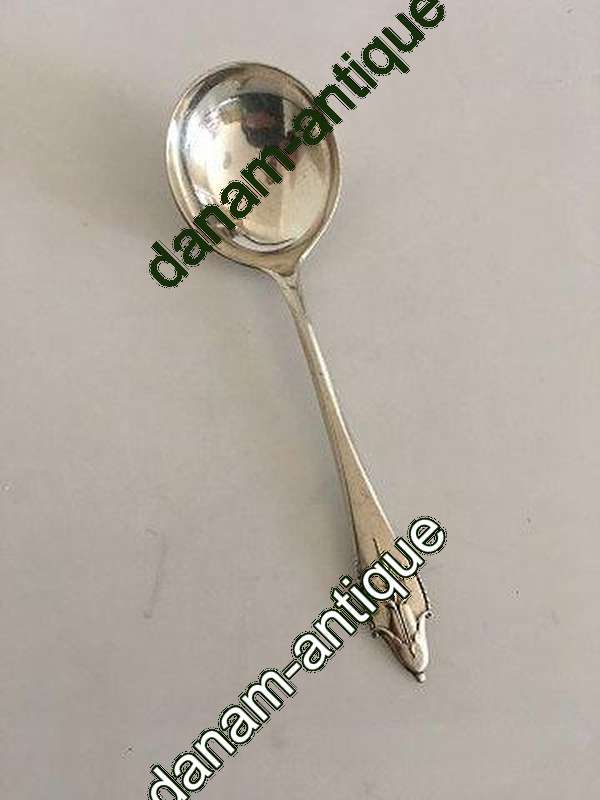 Georg Jensen Akkeleje Sterling Sølv Lille Bouillonske/Suppeske No 24