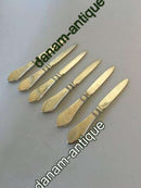 6 x Georg Jensen Continental Sølv 830 S Frugtknive No 12 med meget tidlige stempler.