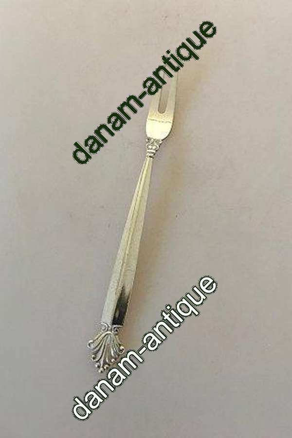Georg Jensen Sterling Sølv Dronning Pålægsgaffel No 144