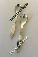 ジョージ ジェンセン スターリングシルバー クイーン サラダセット No 134