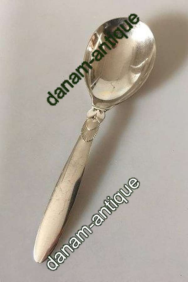 Georg Jensen Sterling Sølv Kaktus Medium Serveringsske No. 113