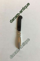 Georg Jensen Sterling Silber Kaktus-Kaviar-Messer mit Hornklinge Nr. 67