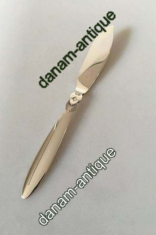 Georg Jensen Cactus Sterling Silver Fish Knife No 062