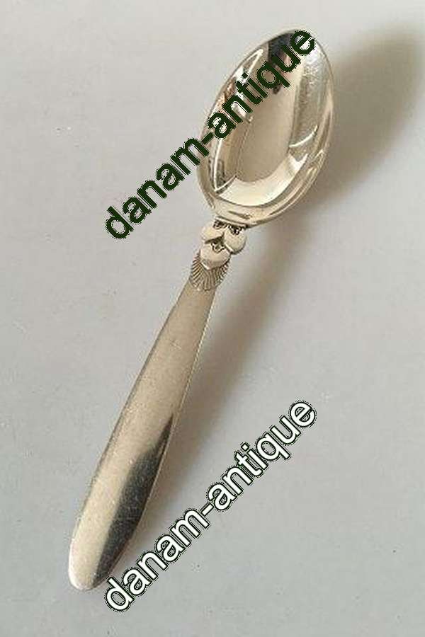 Georg Jensen Sterling Sølv Kaktus Dessertske No 021