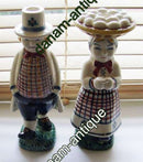 Aluminia Child Welfare figurines from 1947 & 1948 Woman with eggs and Hans