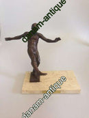 Royal Copenhagen Bronze statuette Sterett-Gittings Kelsey Fodboldspiller fra 1976